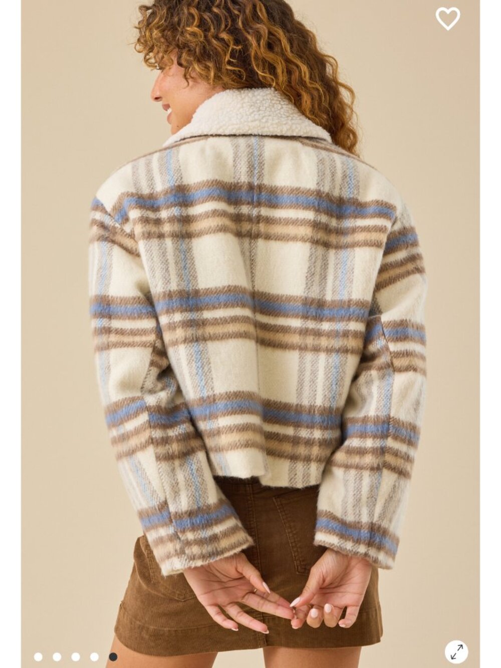 Altar'd State Maple Sherpa Jacket NWT - Picture 5 of 5
